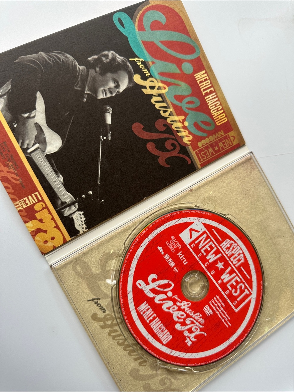 Merle Haggard Live From Austin TX music CD box collectible country music concert